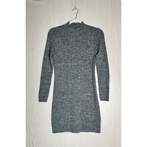 Abercrombie & Fitch Womens Gray Knit Sweater Dress Effortless Chic Bodycon Sz M